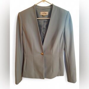 Calvin Klein Women's Baby Blue Blazer
